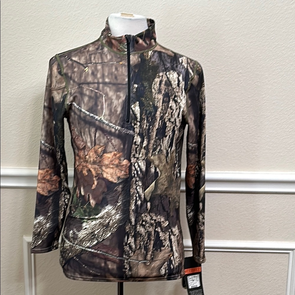 XGO 1/4 ZIP MOCK CAMO top